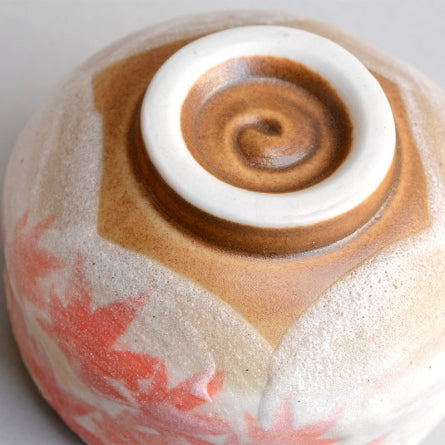 Small Chawan Oribe Momiji – Japanese Matcha Bowl (Mini Size)