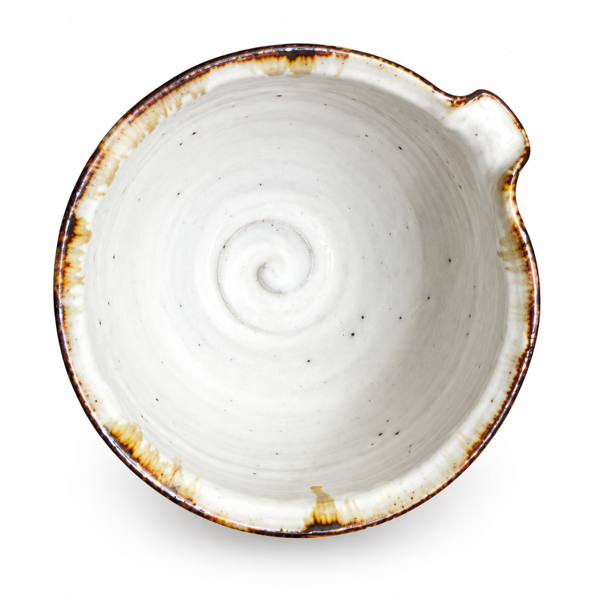 Uchiyama Kohiki Katakuchi – Handmade Japanese Ceramic Pouring Bowl 350ml