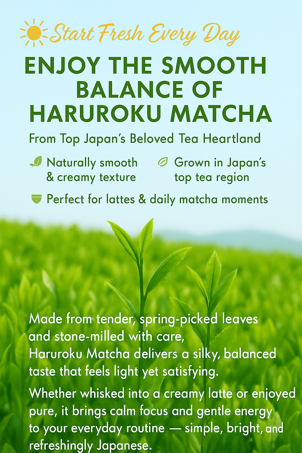 Haruroku Japanese Matcha 100G – For Daily Lattes