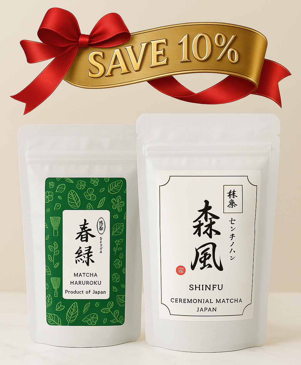 Matcha Set Shinfu Haruroku | Ceremonial Duo | Senchoju