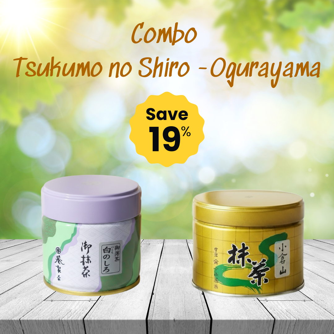 Tsukumo no Shiro 20g & Ogurayama 150g Matcha Combo – Ceremonial & Daily Uji Matcha Set
