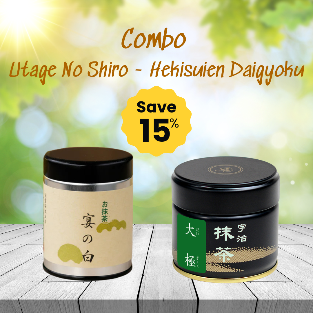 Utage no Shiro 30g & Hekisuien Daigyoku 30g Matcha Combo – Premium Ceremonial Uji Matcha Set