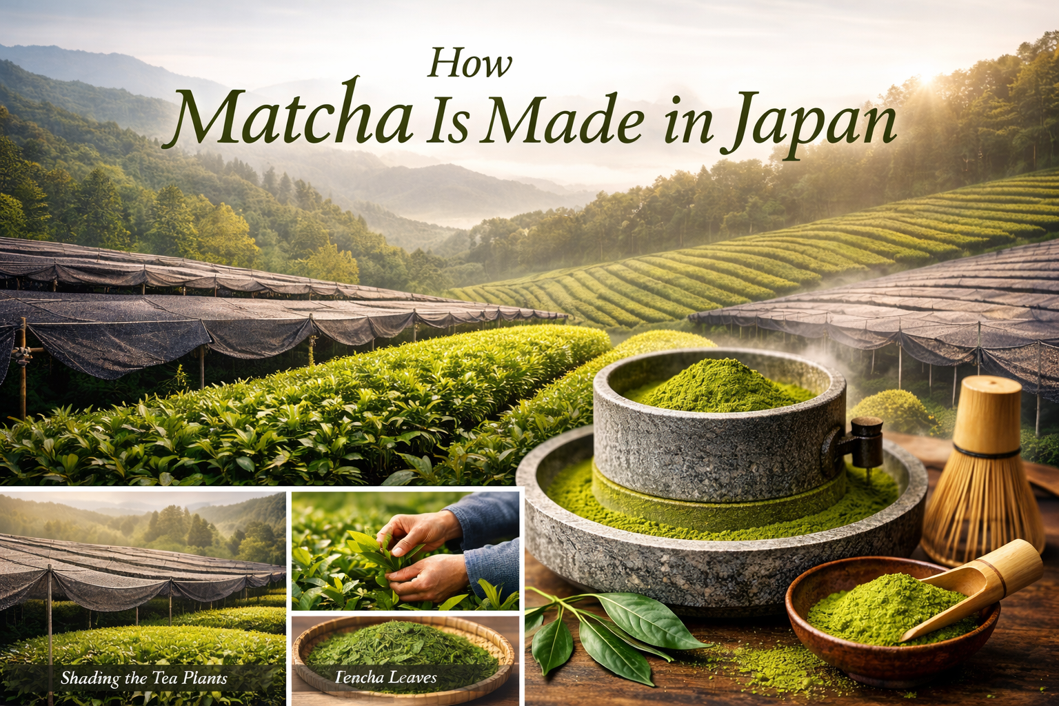 Matcha Making Process How Matcha Is Made in Japan: From Tea Leaf to Stone-Ground Powder ...