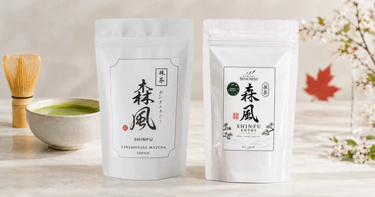Shinfu 100g and Shinfu Entry 50g ceremonial matcha in Canada