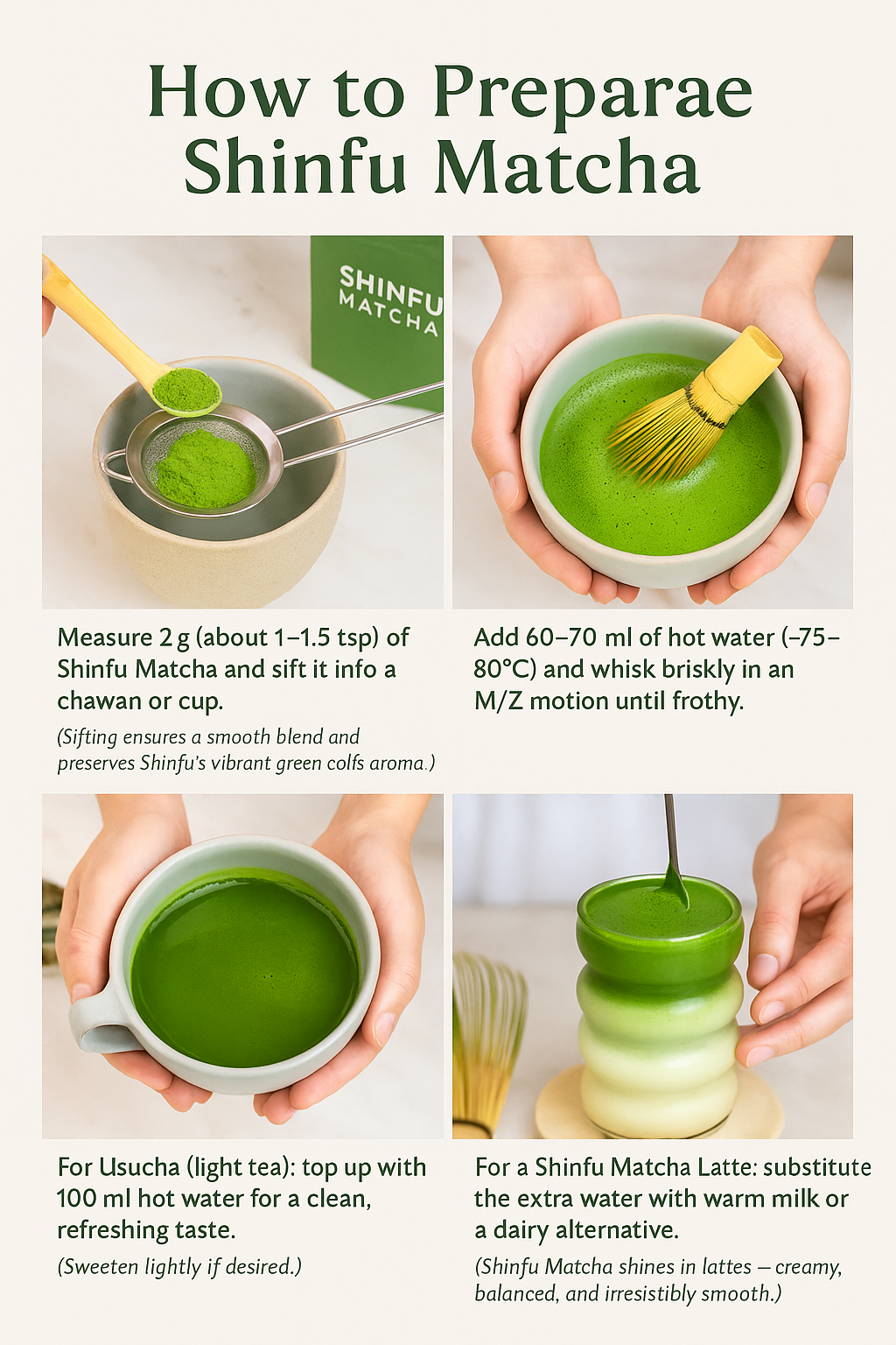 Shinfu Ceremonial Matcha – Premium Uji Japanese Matcha 30g
