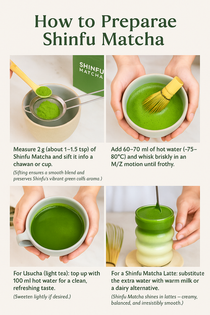 Shinfu Ceremonial Matcha – Premium Uji Japanese Matcha 30g
