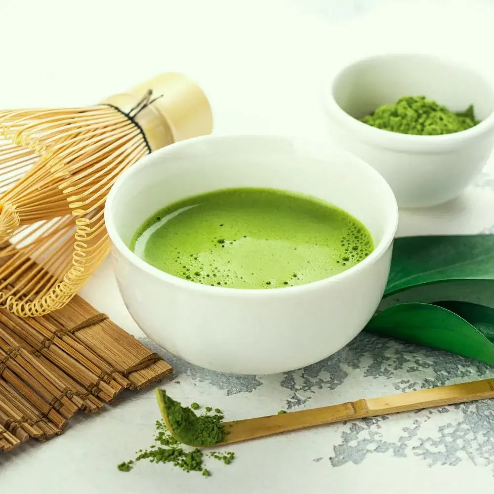 Smooth creamy matcha latte powder