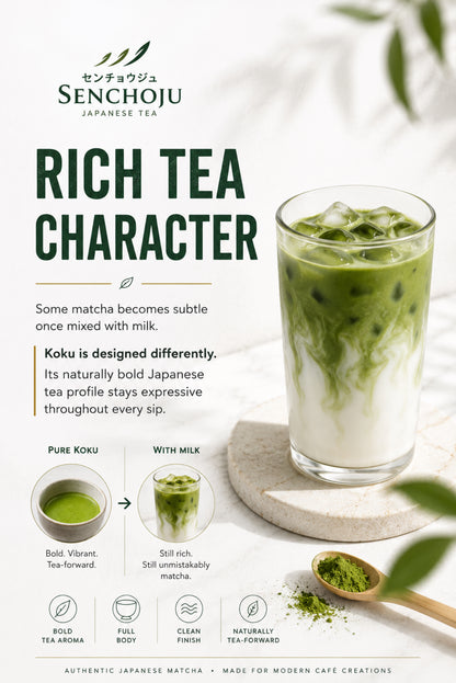 Senchoju Koku Matcha Powder – Japanese Matcha for Lattes & Café Creations (50g)