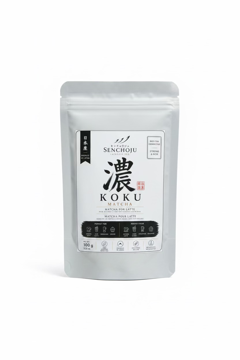 Senchoju Koku Matcha Powder – Japanese Matcha for Lattes & Café Creations (100g)