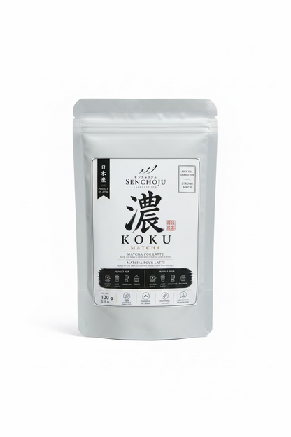 Senchoju Koku Matcha Powder – Japanese Matcha for Lattes & Café Creations (100g)