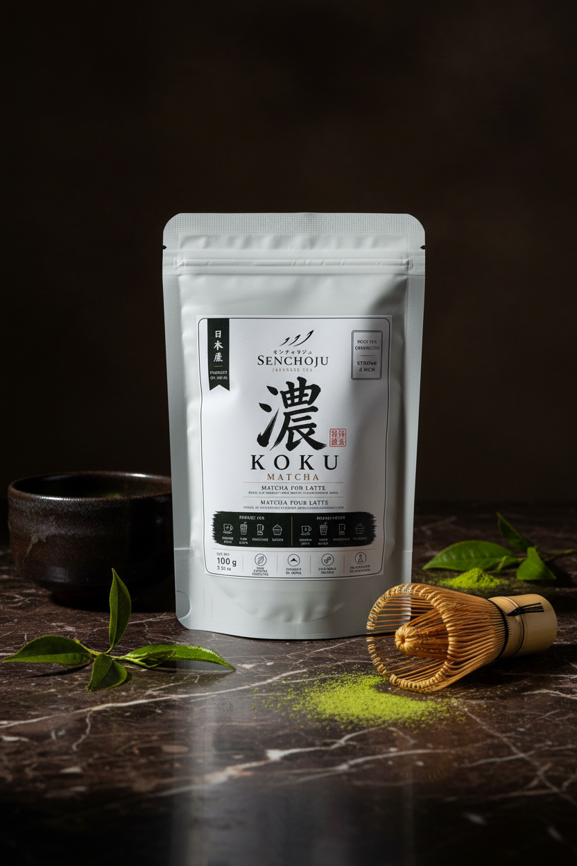 Senchoju Koku Matcha Powder – Japanese Matcha for Lattes & Café Creations (100g)