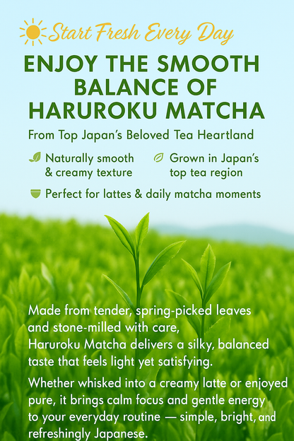 Haruroku Japanese Matcha 50G – For Creamy Lattes & Daily Enjoyment