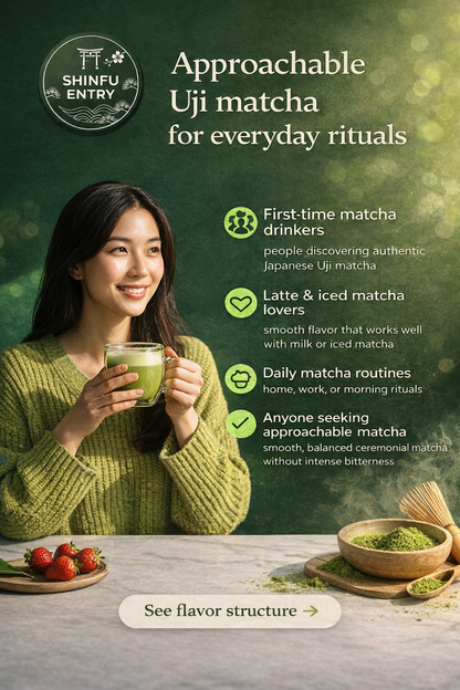 Shinfu Entry Matcha 30g – Uji Everyday Ceremonial Japanese Matcha