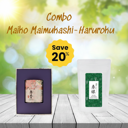 Maiko Tea Maimukashi 20g (Blind Box) & Haruroku Matcha 50g Combo – Ceremonial Discovery Matcha Set