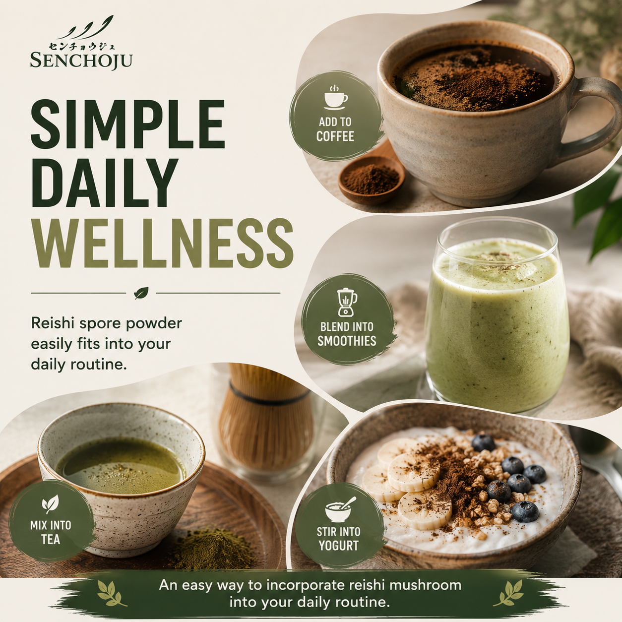 Senchoju Reishi Spore Powder 100g