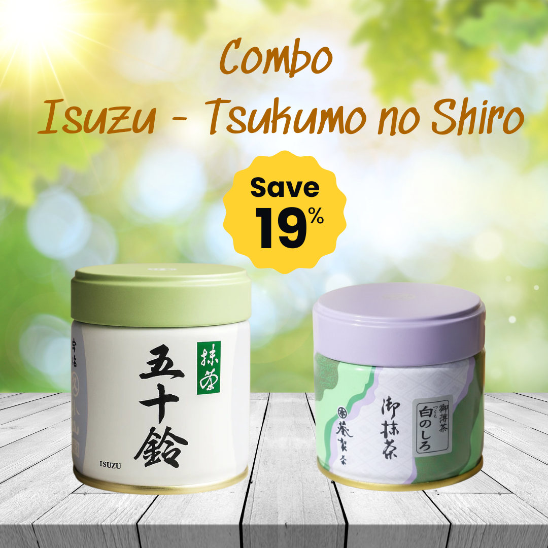 Tsukumo no Shiro 20g & Isuzu 40g Matcha Combo – Ceremonial Uji Matcha Set