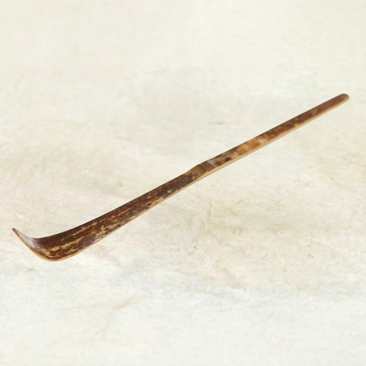 Chashaku (Matcha Scoop) – Handcrafted Dark Bamboo | Japanese Tea Ceremony Tool